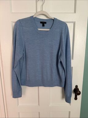 J. Crew Light Blue Crewneck Sweater